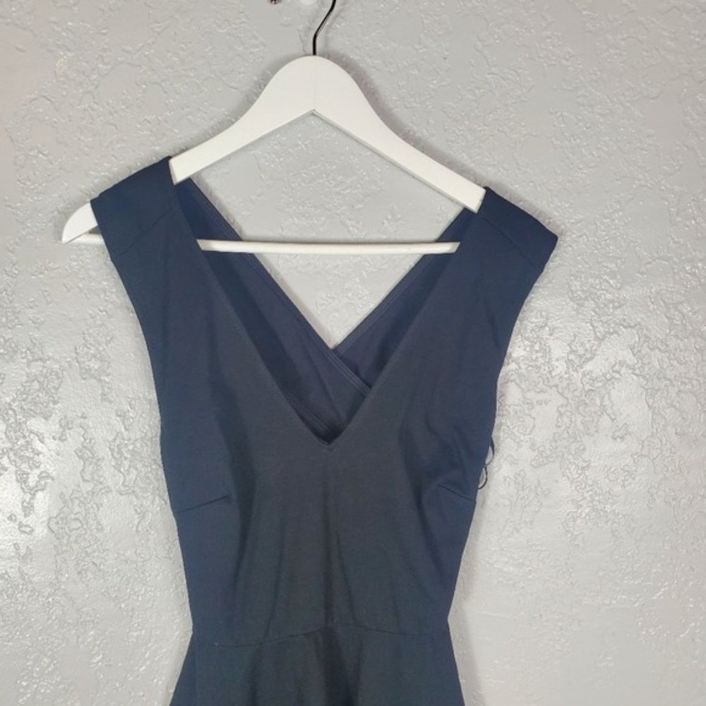 Lulus V-Neck Backless Black Skater Party Dress M - Picture 4 of 11